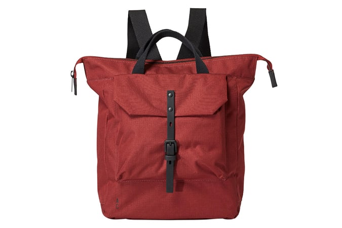 Ally Capellino Frances Ripstop Nylon Backpack, Burgundy