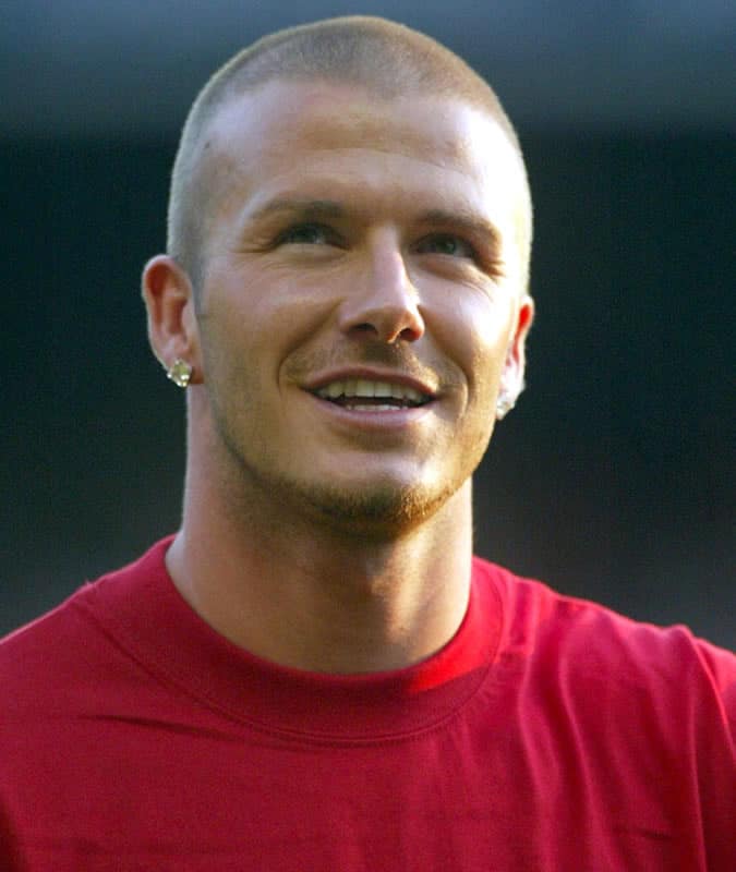 David Beckham's Best Hair Styles - Buzz Cut