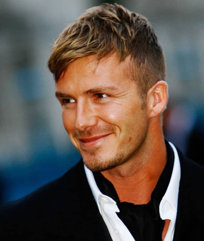 David Beckham's Best Hair Styles - Textured Fringe Haircut