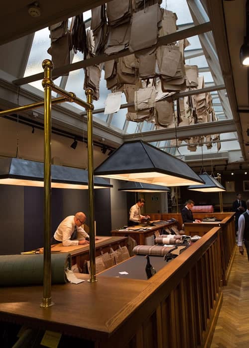 Huntsman Savile Row workshop