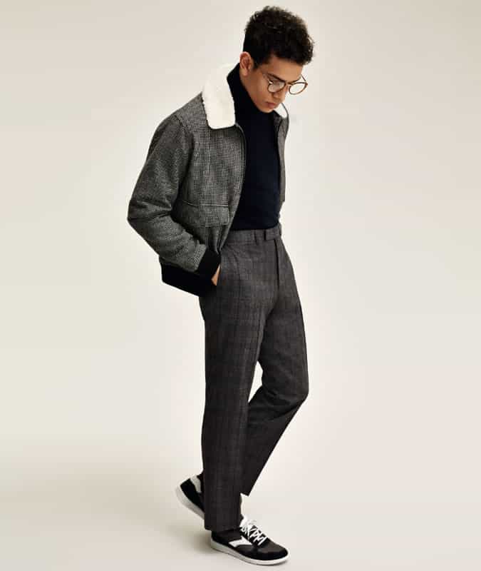 tucking knitwear into trousers