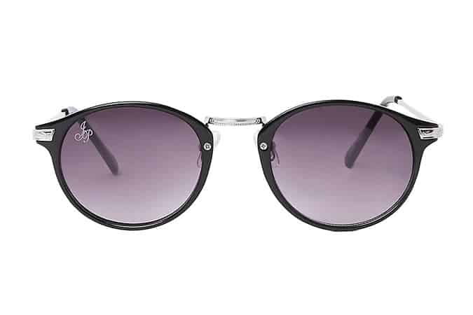 River Island Black round silver tone sunglasses