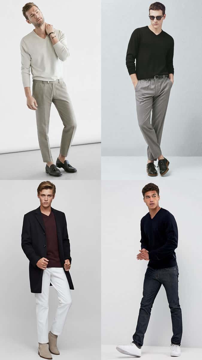 The best ways to style a V-neck jumper