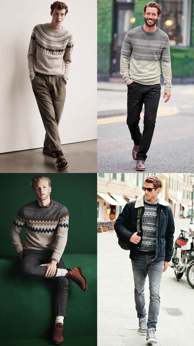 How to wear a festive fair isle sweater or jumper