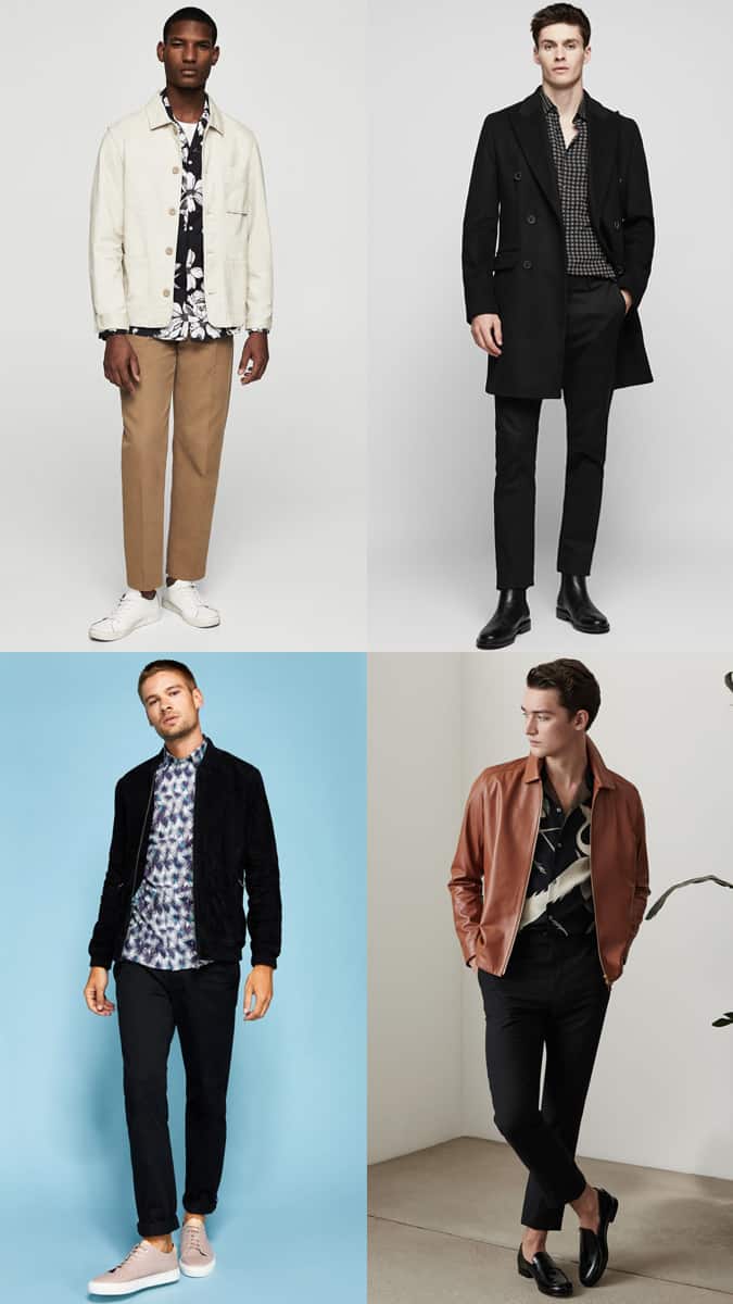 how to wear a printed shirt with chinos