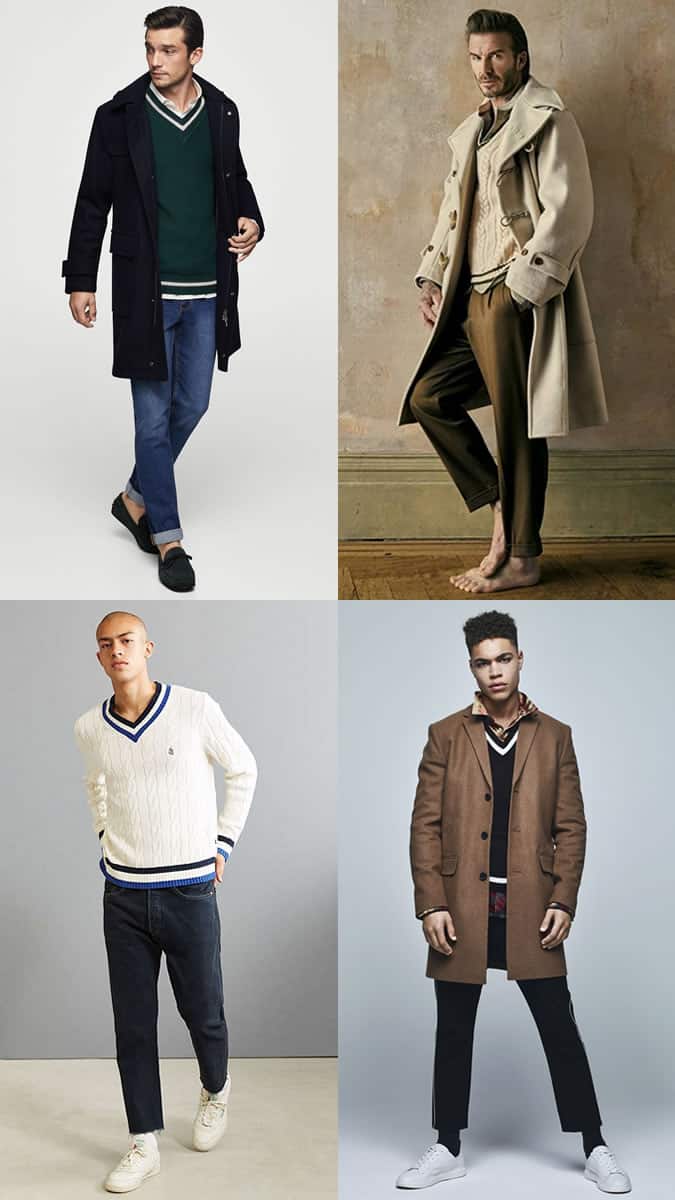 what to wear with a V-neck jumper