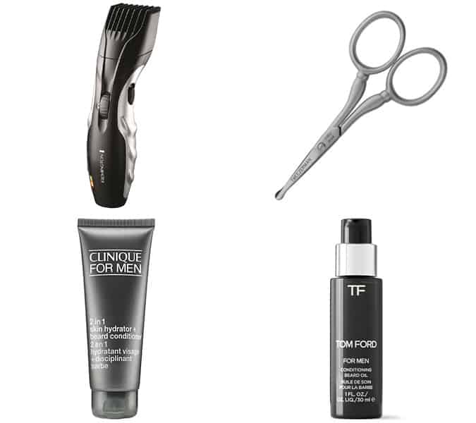 Men's beard grooming tools