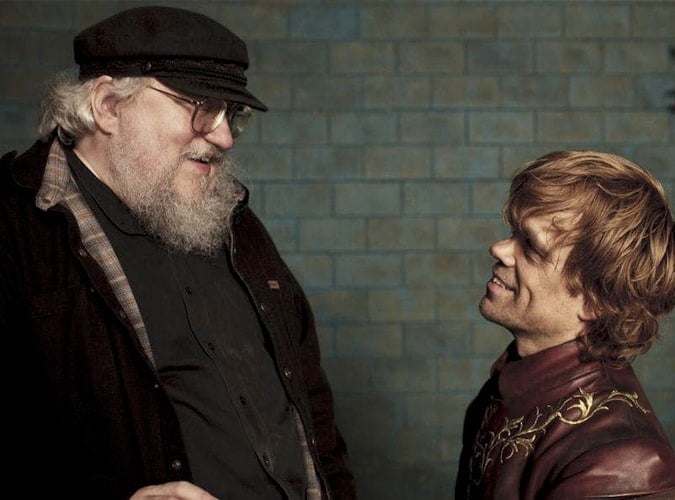 George RR Martin And Peter Dinklage
