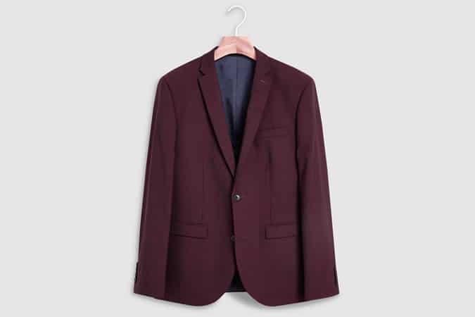 Wool Blend Stretch Suit