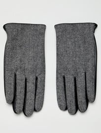ASOS DESIGN leather gloves