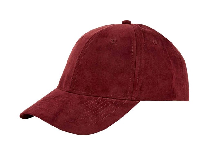 Burton Burgundy Suede Baseball Cap