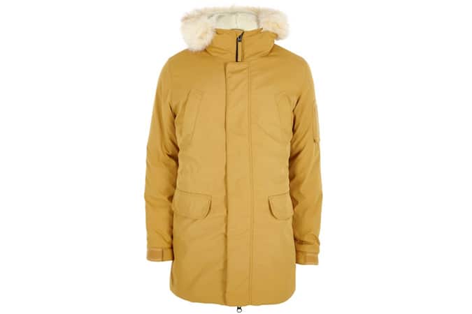 River Island Faux Fur Trim Hooded Parka