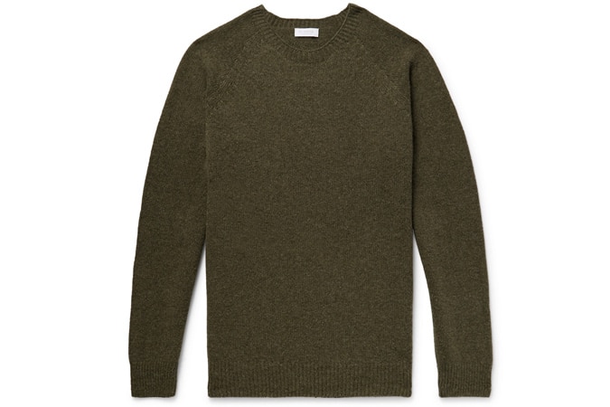 Sunspel Shetland Wool Sweater