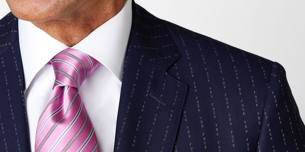 Fuck You Suit Worn By Conor McGregor