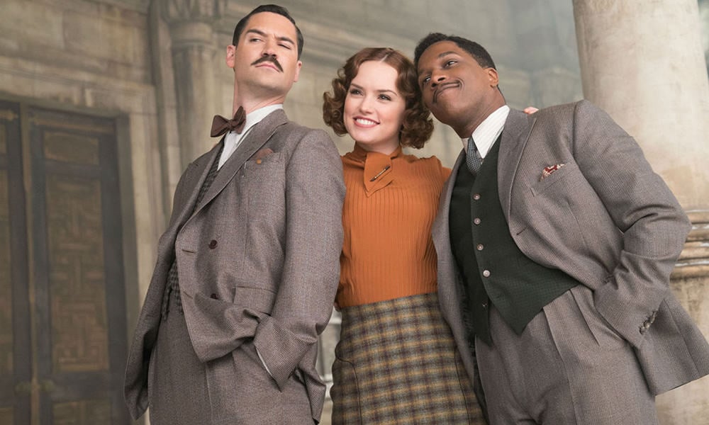Manuel Garcia-Rulfo, Daisy Ridley And Leslie Odom Jr In Murder on the Orient Express