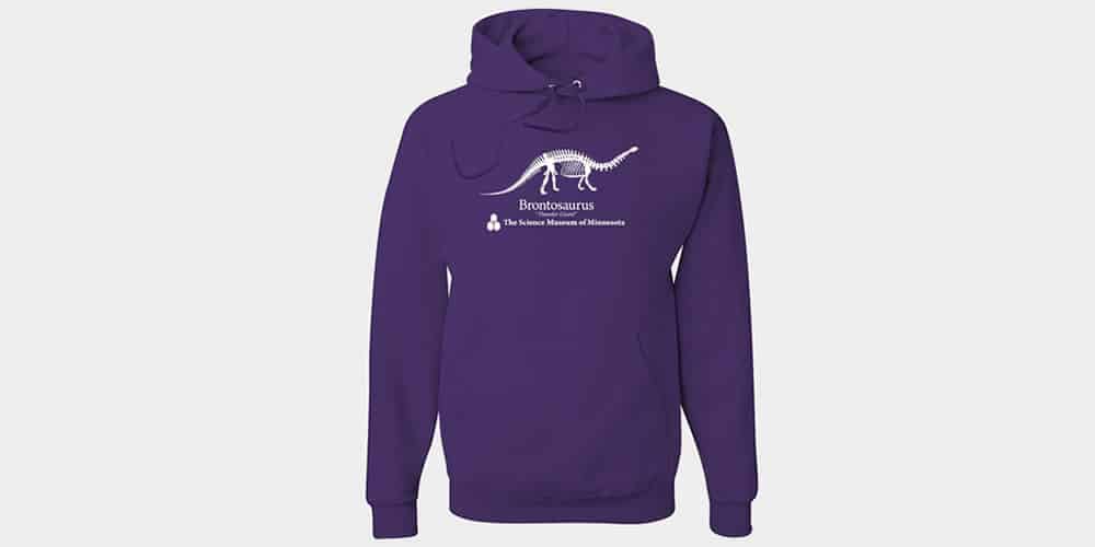 Purple Brontosaurus Hoodie As Seen In Stranger Things