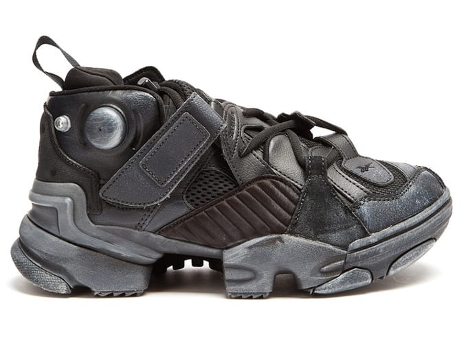 Vetements X Reebok Insta Pump Distressed Leather