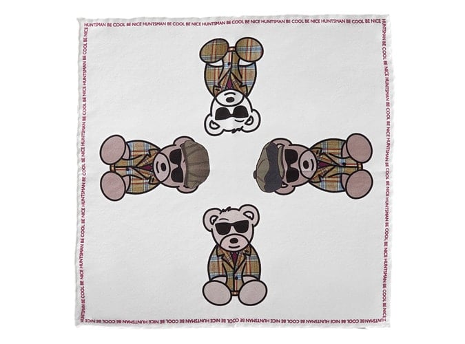 Huntsman x Be Cool Be Nice Pocket Square