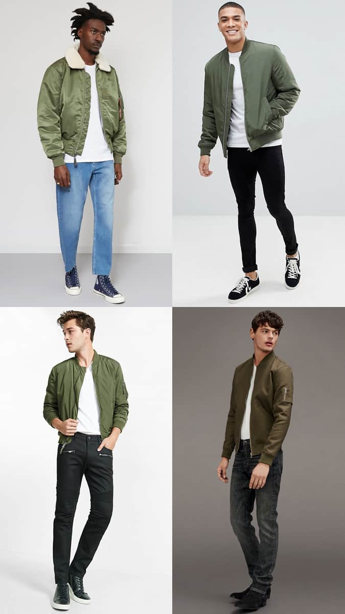 How To Wear A Green Bomber Jacket