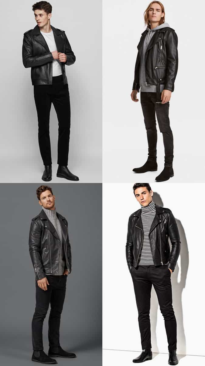 How To Wear A Biker Jacket And Black Jeans