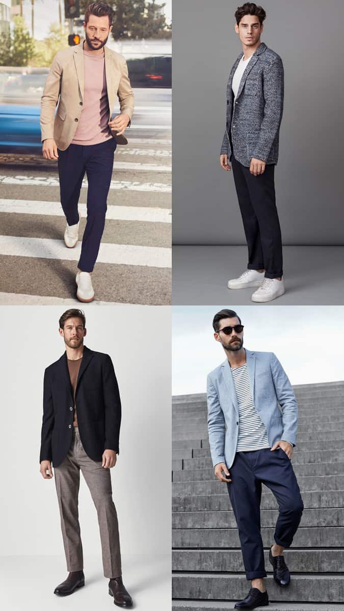 How To Wear An Unstructured Blazer And T-Shirt