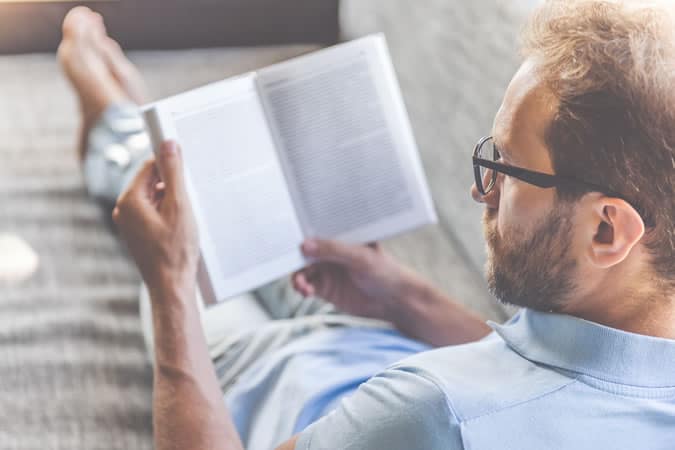Man Reading A Book