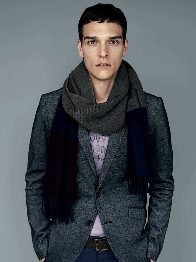How To Wear A Scarf For Men - The Once-Around Tie