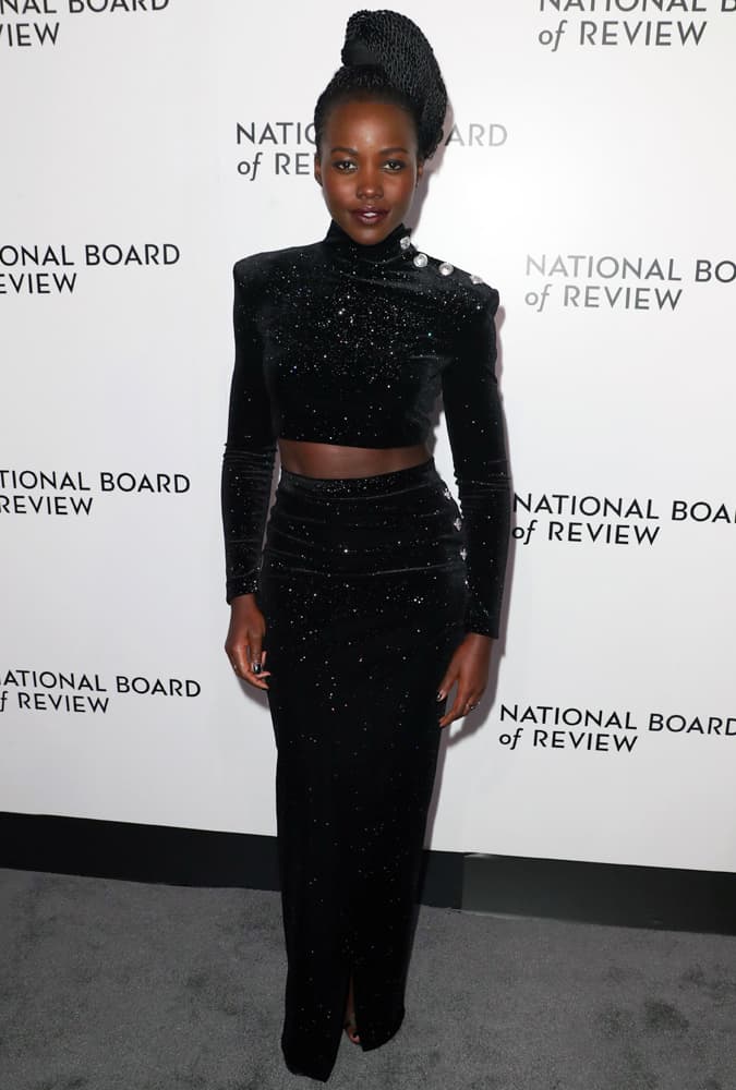 Lupita Nyong'o At The 2018 Golden Globe Awards