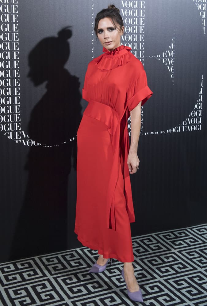 Victoria Beckham At A Vogue Event
