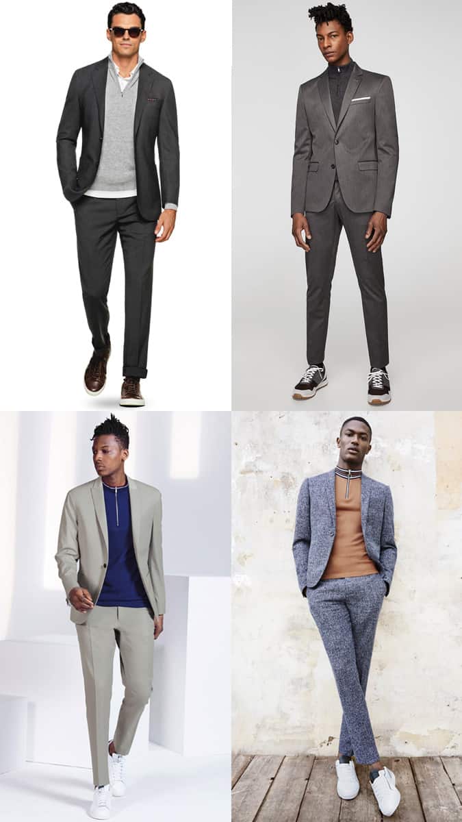 How to wear a suit with a track top or half-zip sweater