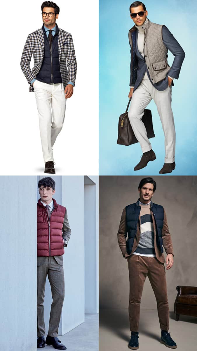 How to wear a gilet bodywarmer vest with a suit