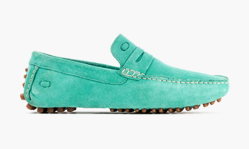 Morgan Suede Moccasin In Aqua