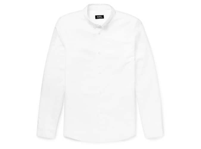 A.P.C. Slim-Fit Button-Down Collar Cotton Oxford Shirt