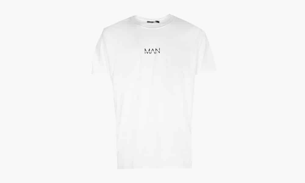 BoohooMAN Original Man Logo Print T-Shirt