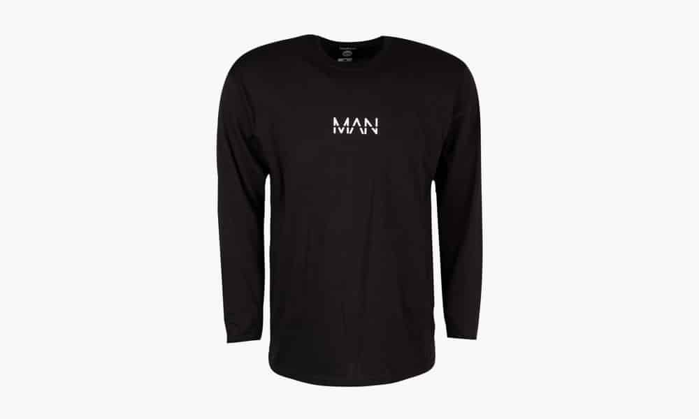 BoohooMAN Long-Sleeve Original MAN T-Shirt