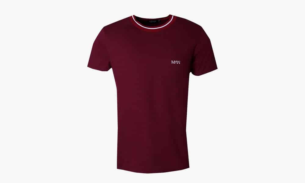 BoohooMAN T-shirt With Sports Rib
