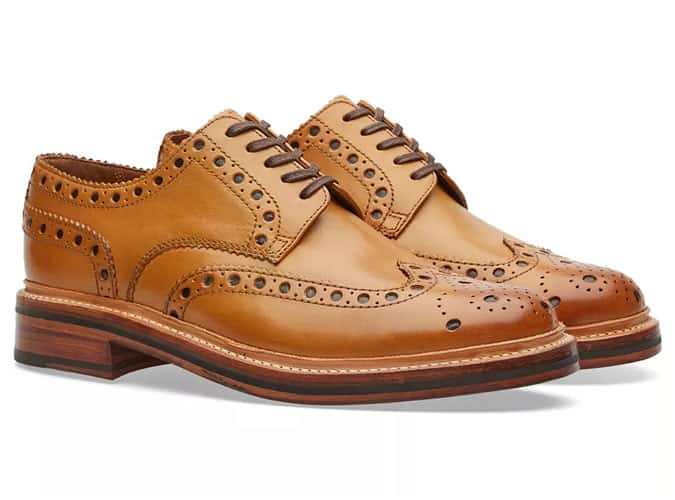 Men's Derby brogue shoes