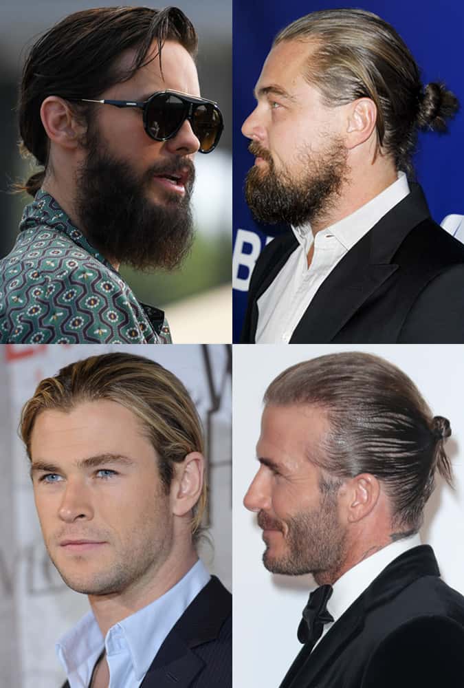 Celebrity man buns: David Beckham, Jared Leto, Chris Hemsworth and Leonardo DiCaprio