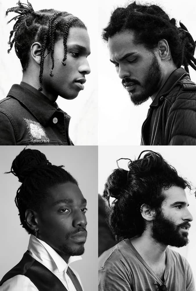 Afro man buns / Fro Bun for black men