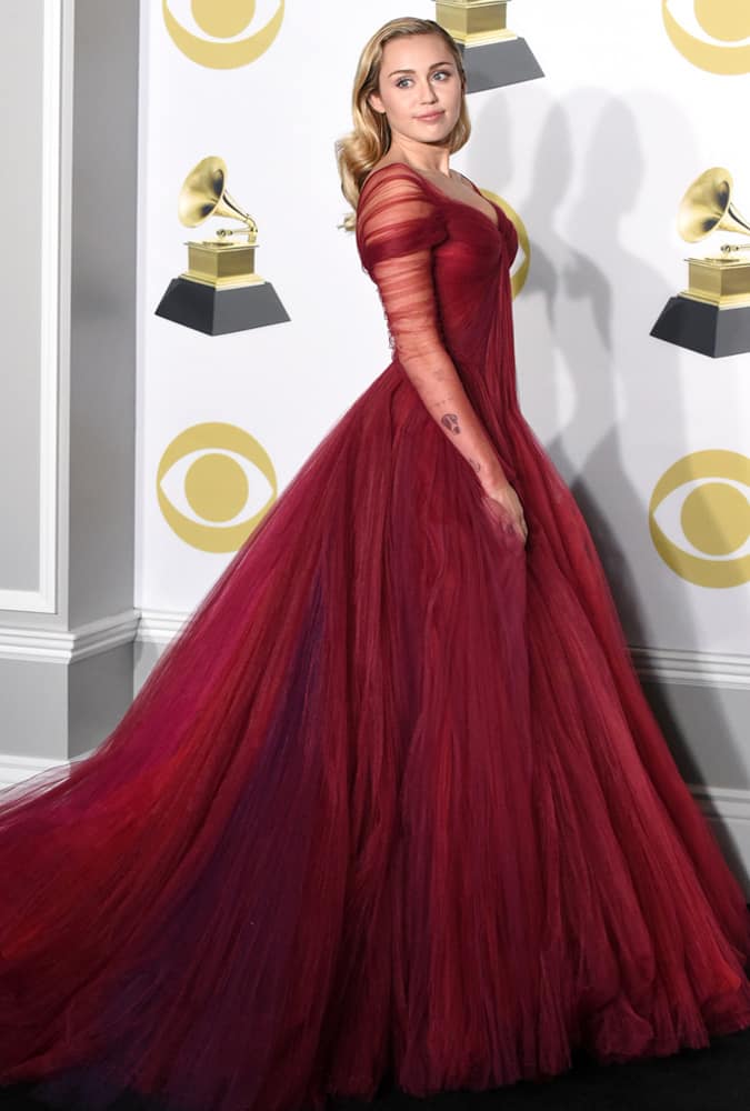 Miley Cyrus At The 2018 Grammy Awards