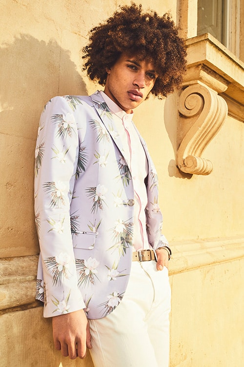 Printed Blazers are a key tailoring trend for 2018