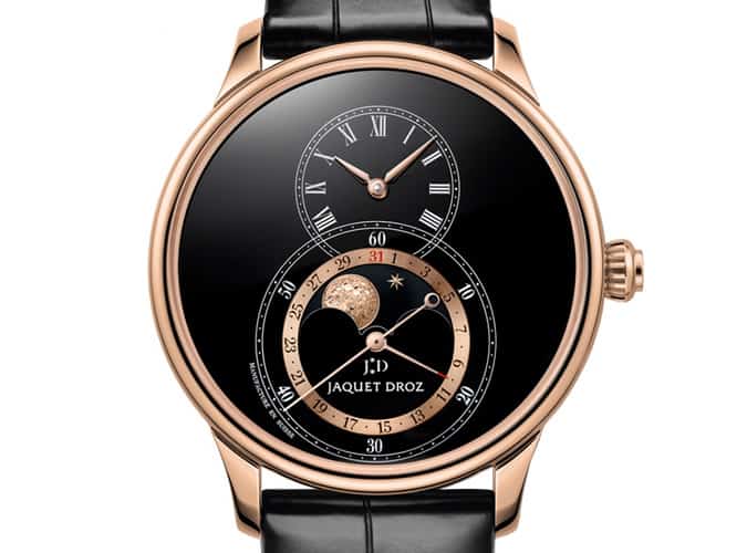 Jacquet Droz Grande Seconde Moon Black Enamel