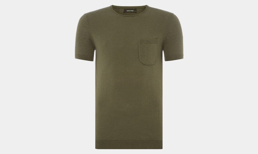Tapered Fit Cotton T-Shirt