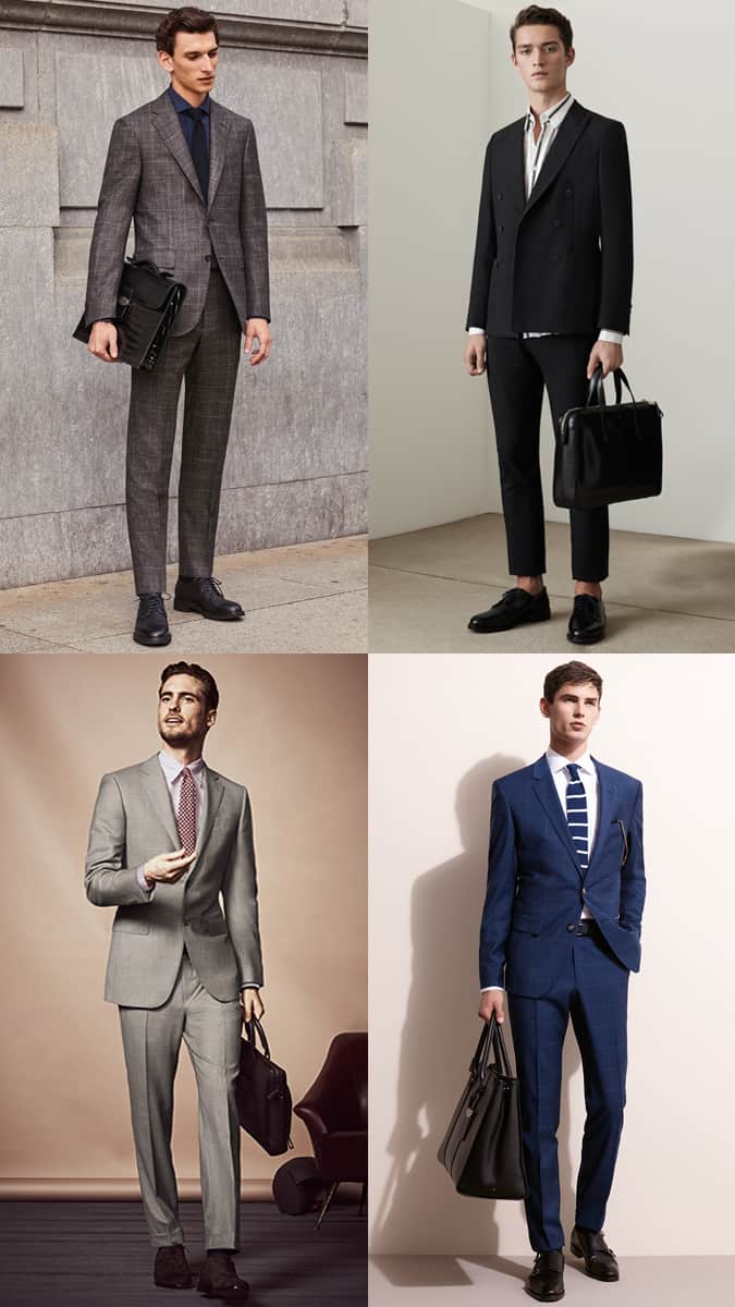 Never wear a backpack with a suit
