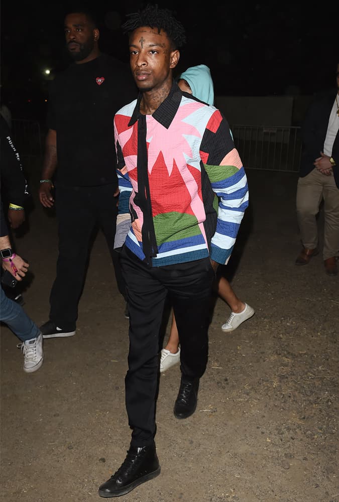 21 Savage at Levi's Neon Carnival