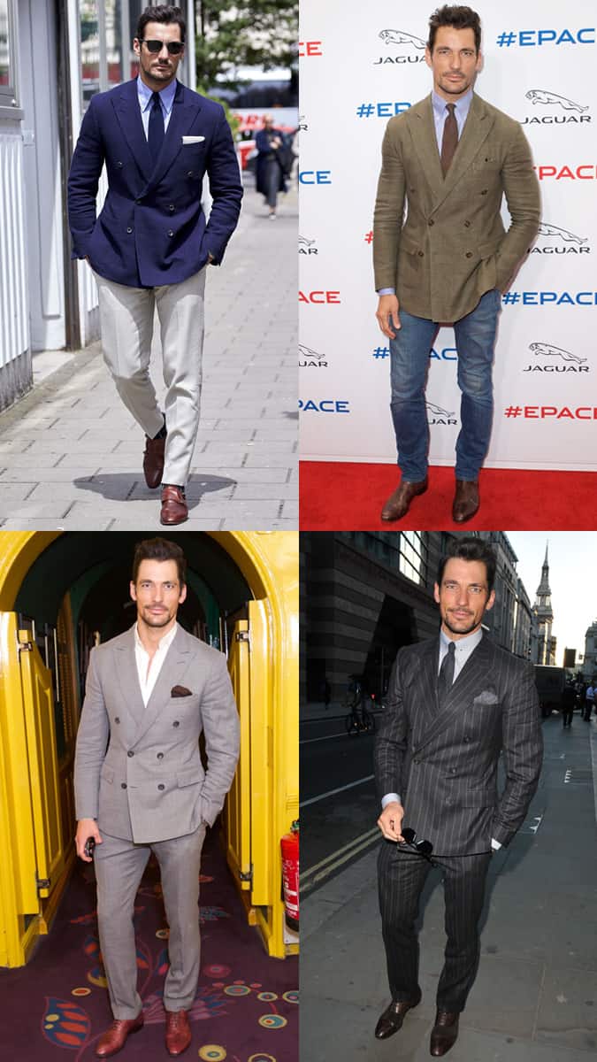 David Gandy double-breasted blazer jackets