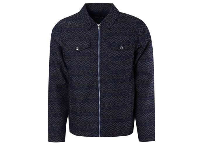 BoohooMan x French Montana Aztec Harrington