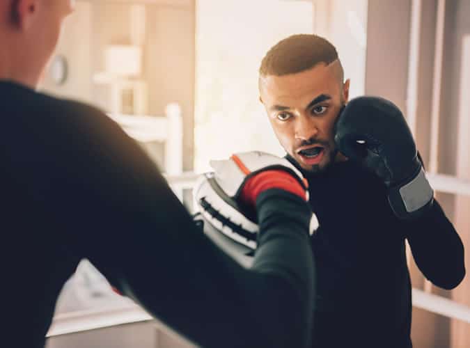 Boxing training improves coordination massively