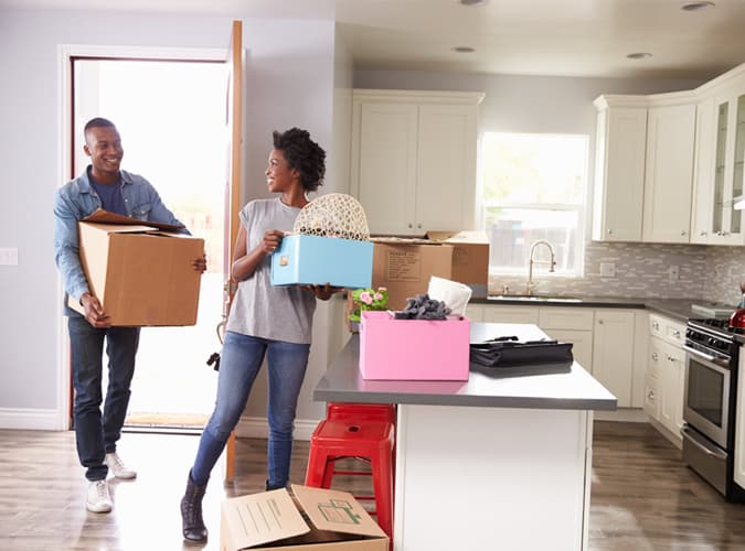 Couple moving in together