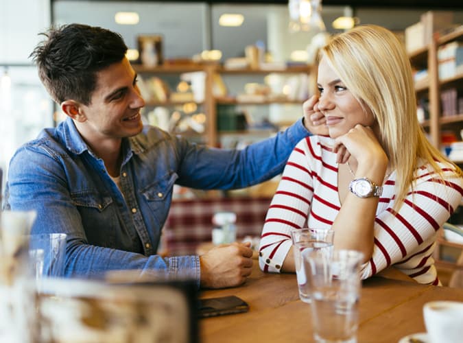 Couple enjoying date